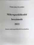 Mikrogazdálkodói beszámoló 2022