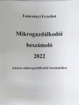 Mikrogazdálkodói beszámoló 2023